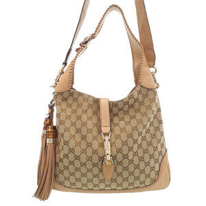 Gucci Jackie Hobo Shoulder Bag Brown